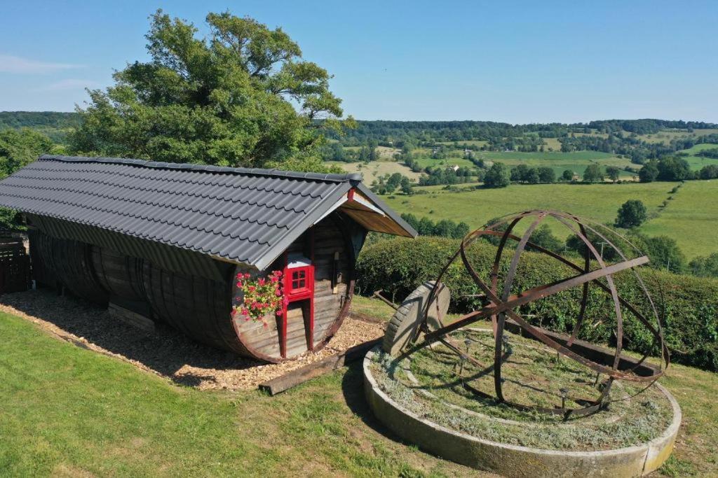 Gite Insolite "Le Coup De Foudre" Sa Vue Panoramique Vimoutiers Buitenkant foto